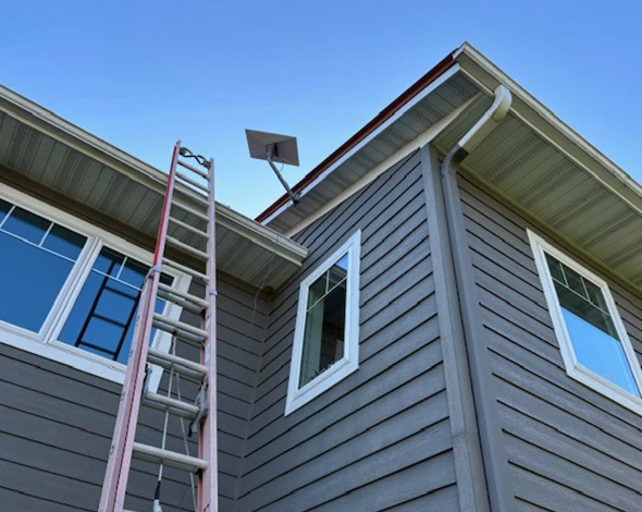 Expert Starlink dish setup ensuring optimal connection and high-speed internet access.